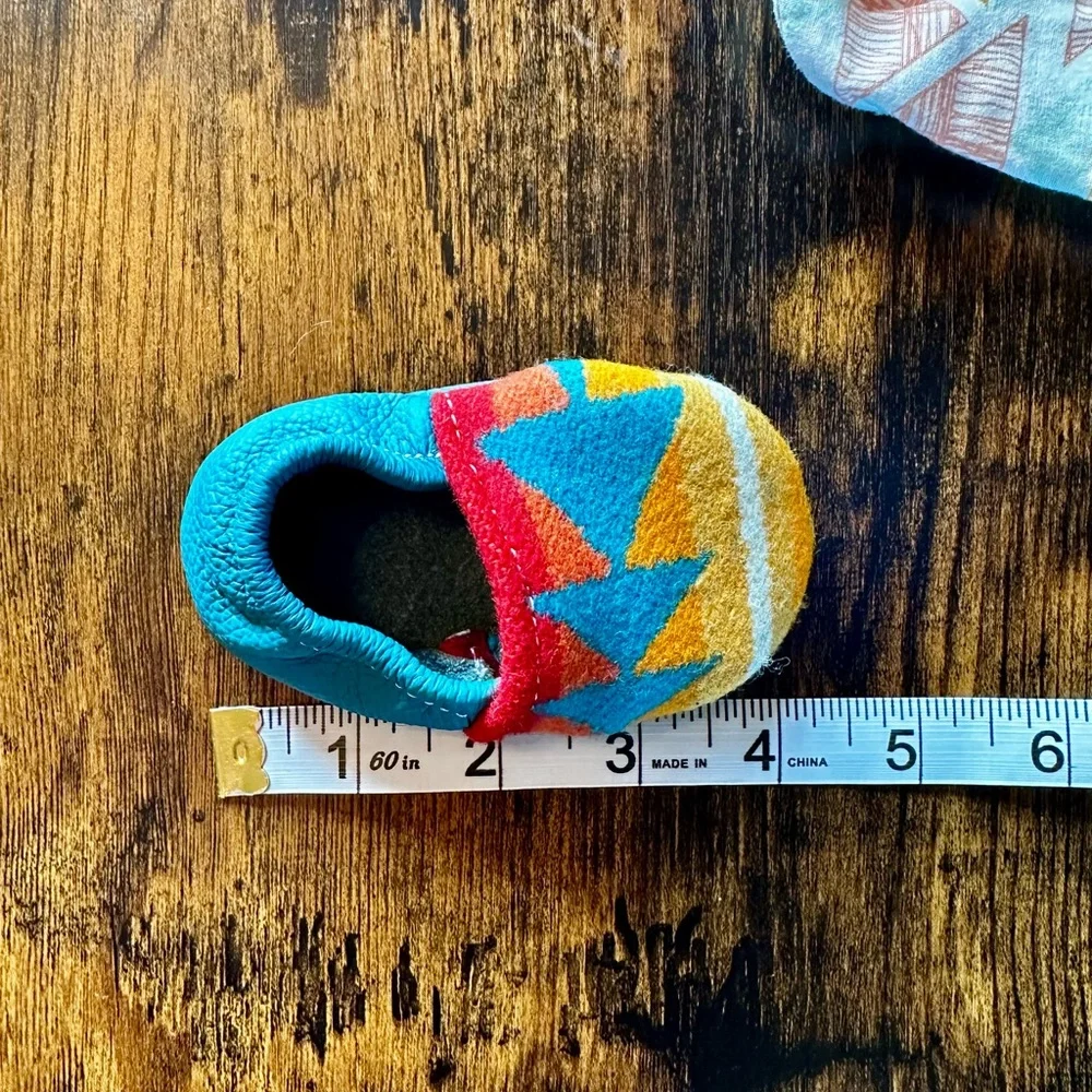 Mila & Hazel Pendleton style Baby Moccasins